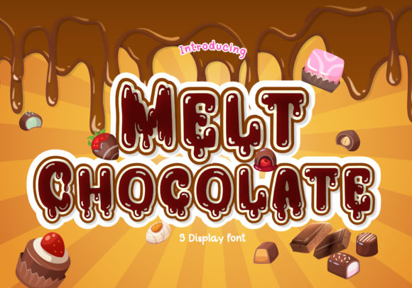 Melt Chocolate Display Font By BB Type Studios