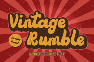 Vintage Rumble Font Corsivi Font Di FatmaStudio 1