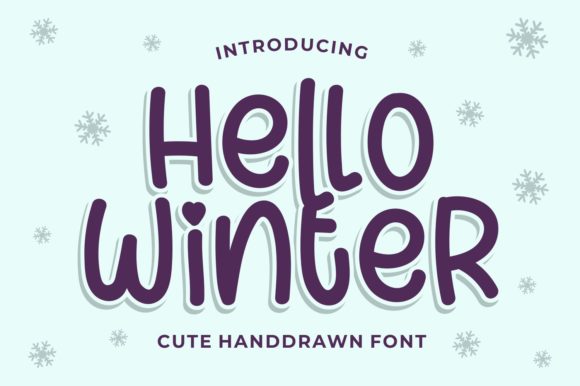 Hello Winter Script & Handwritten Font By goodjavastudio
