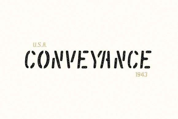 Conveyance Display Font By AMost Store