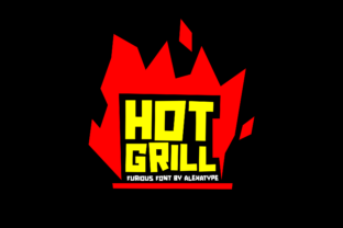 Hot Grill Display Font By alexatypefoundry 1