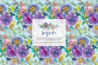 Watercolor Soft Florals Clipart Set Graphic Illustrations By Patishop Art 1