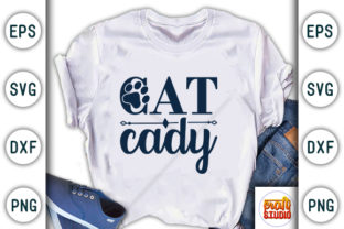  Cat Cady Graphic T-shirt Designs By CraftStudio