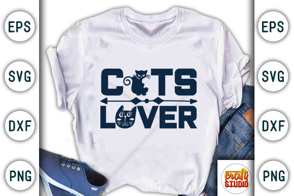 Cats Lover Graphic T-shirt Designs By CraftStudio