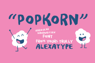 Popkorn Display Font By alexatypefoundry 1