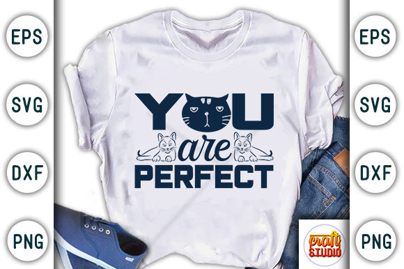 You Are Perfect Graphic T-shirt Designs By CraftStudio