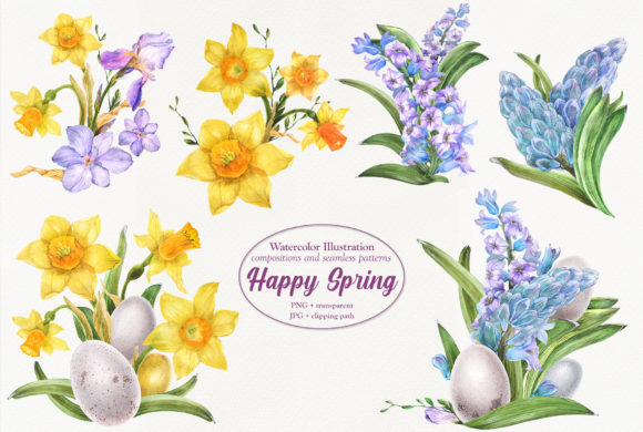 Happy Spring Graphic Illustrations By Snowstorm's Box