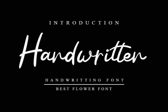 Handwritten Script & Handwritten Font By K_IN Studio