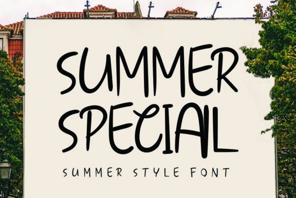 Summer Special Display Font By K_IN Studio