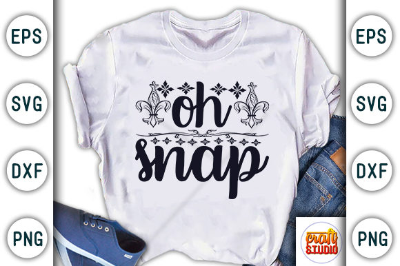Thanksgiving Quote Design, Oh Snap Graphic T-shirt Designs By CraftStudio