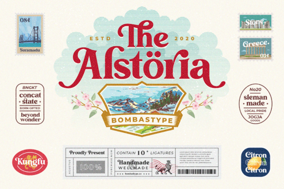The Alstoria Display Font By bombastype