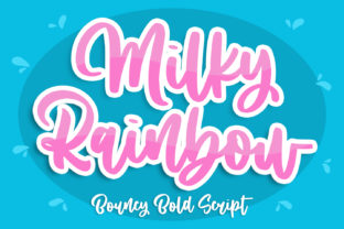 Milky Rainbow Display Font By Abodaniel 1