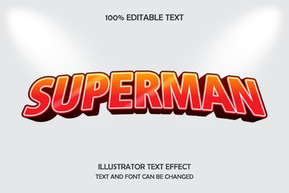 Superman - Text Effect Graphic Add-ons By 4gladiator.studio44