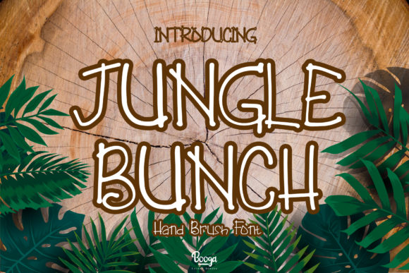 Jungle Bunch Display Font By boogaletter