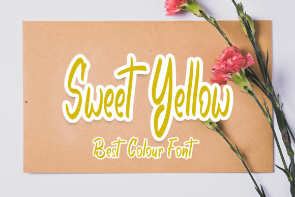 Sweet Yellow Script & Handwritten Font By K_IN Studio