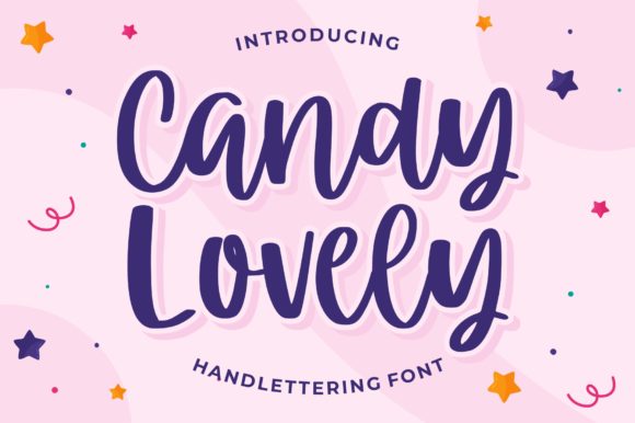 Candy Lovely Skript-Schriftarten Schriftart Von goodjavastudio