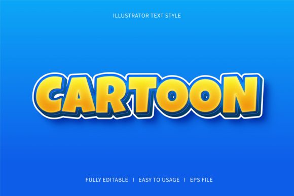 Cartoon - Text Effect Graphic Add-ons By 4gladiator.studio44