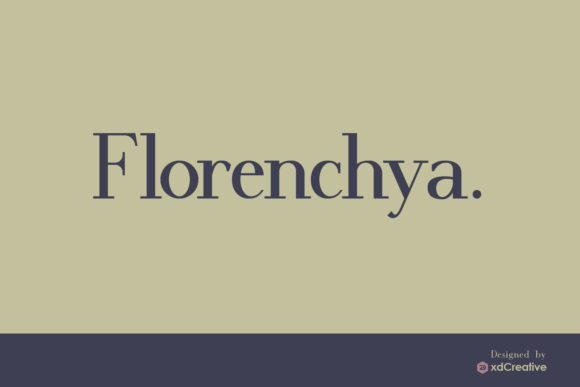 Florenchya Serif Font By xdCreative
