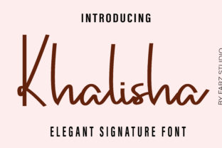 Khalisha Script & Handwritten Font By Farz Studio 1