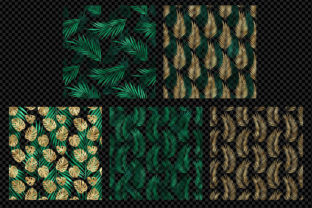 Tropical Leaf Pattern Overlays Graphic Patterns By Digital Curio 3