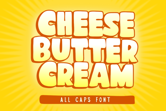 Cheese Butter Cream Display Font By Deedeetype