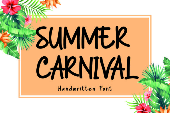 Summer Carnival Script & Handwritten Font By Girinesia