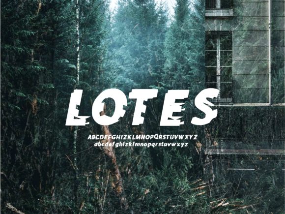 Lotes Display Font By lastroll studio