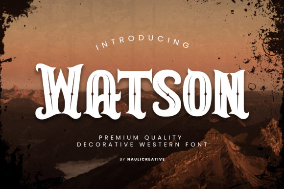 Watson Display Font By naulicrea
