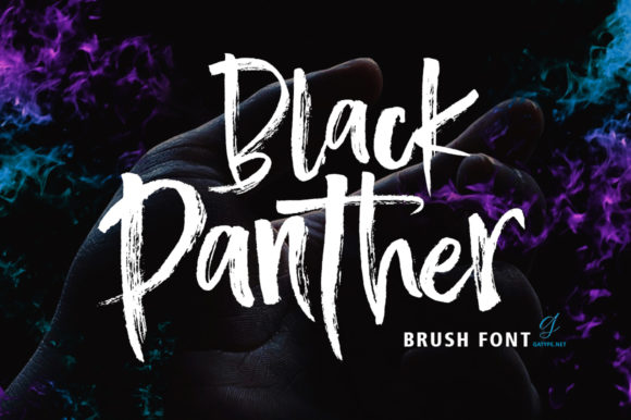 Black Panther Script & Handwritten Font By gatype