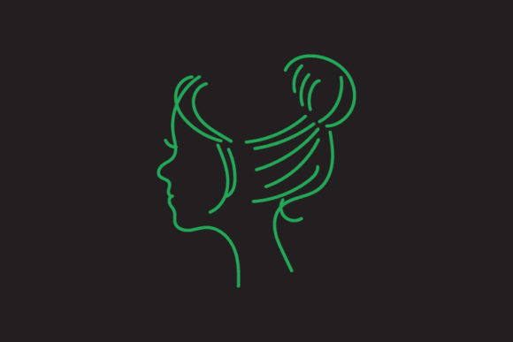 Women Silhouette Head Graphic Illustrations By byemalkan