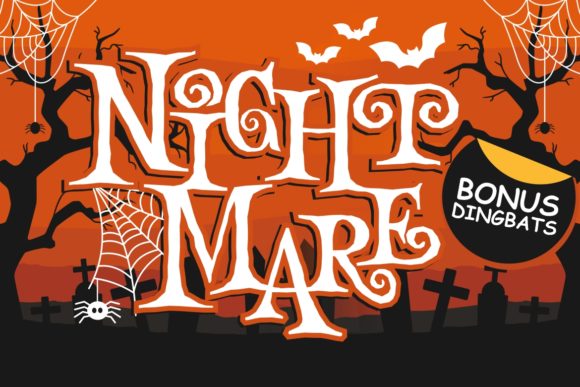 Night Mare Display Font By HansCo