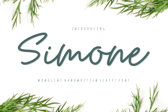 Simone Script & Handwritten Font By Jyllyco
