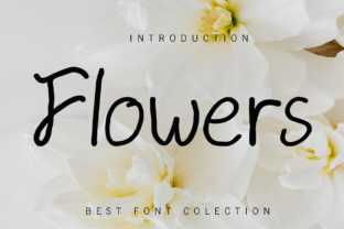 Flowers Script & Handwritten Font By GiaLetter 1