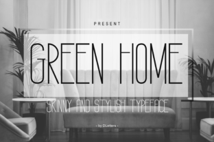 Green Home Sans Serif Font By DLetters.std 1