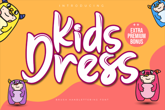 Kids Dress Display Font By twinletter