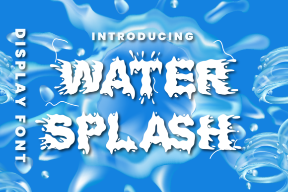 Water Splash Decorative Font By putracetol
