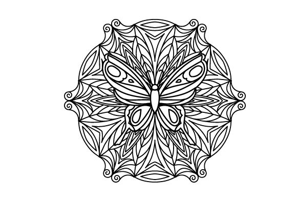 Butterfly Mandala Mandalas Craft Cut File By Creative Fabrica Crafts