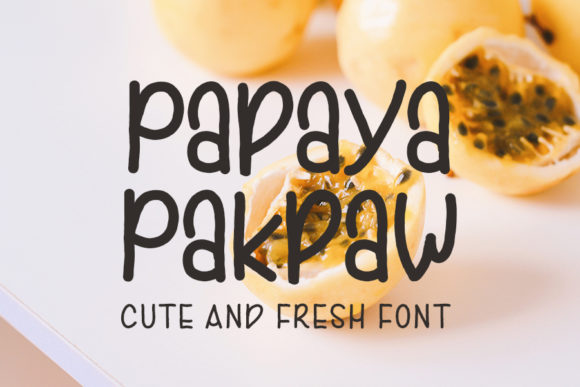 Papaya Pakpaw Script & Handwritten Font By FL Space