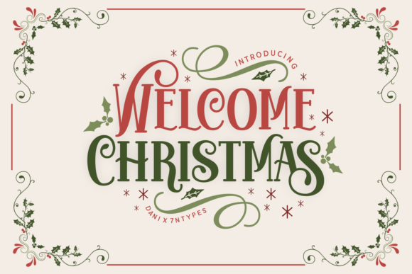 Welcome Christmas Display Font By Dani (7NTypes)