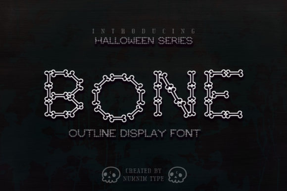 Bone Display Font By numnim