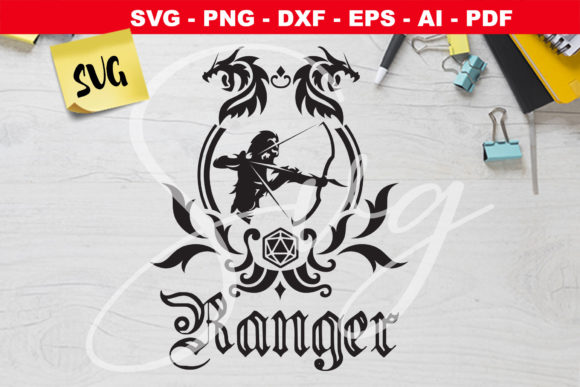 RPG Class Emblem Ranger Graphic Crafts By LouteCrea