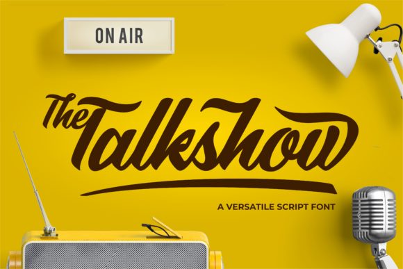 The Talkshow Script & Handwritten Font By grewfont.studio