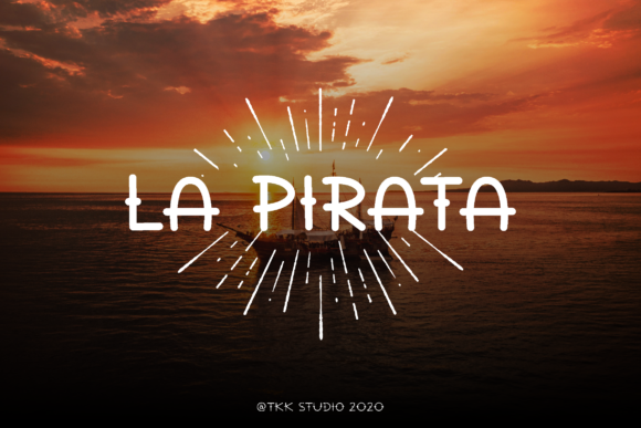 La Pirata Font Display Font Di tokokoo.studio