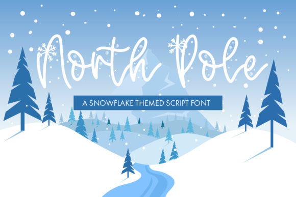 North Pole Font Corsivi Font Di freelingdesignhouse