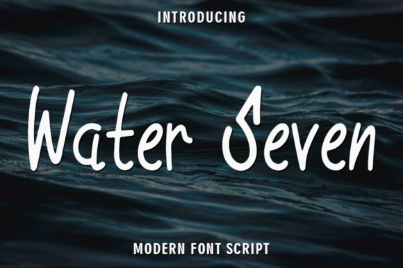 Water Seven Script & Handwritten Font By rangkaiaksara