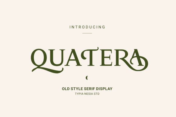 Quatera Serif-Schriftarten Schriftart Von Typia Nesia