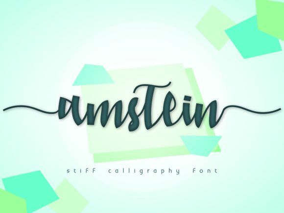 Amstein Script & Handwritten Font By nryntdw