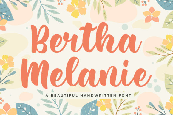 Bertha Melanie Script & Handwritten Font By creakokunstudio