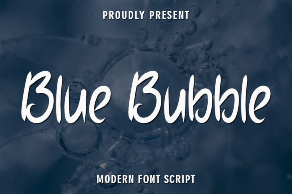 Blue Bubble Script & Handwritten Font By rangkaiaksara