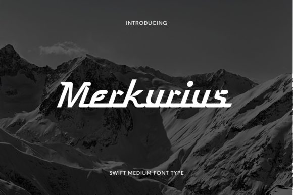 Merkurius Display Font By omaikraf